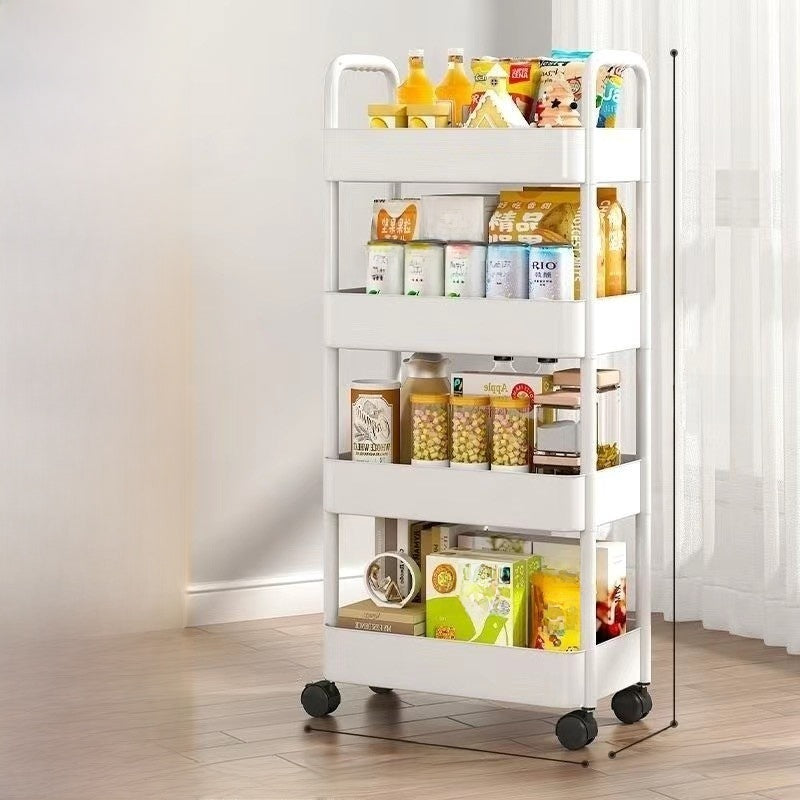 5-Tier Rolling Storage Organizer Cart for Kitchen, Bathroom & Home