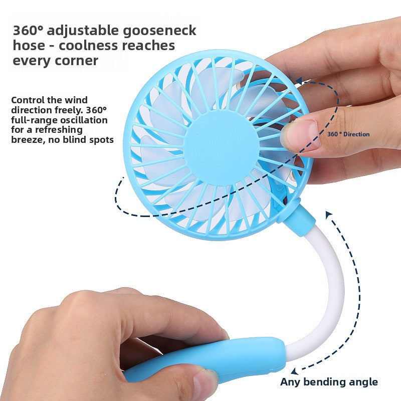 Foldable USB Rechargeable Neck Fan Hands-Free Portable with 3-Speed Cooling