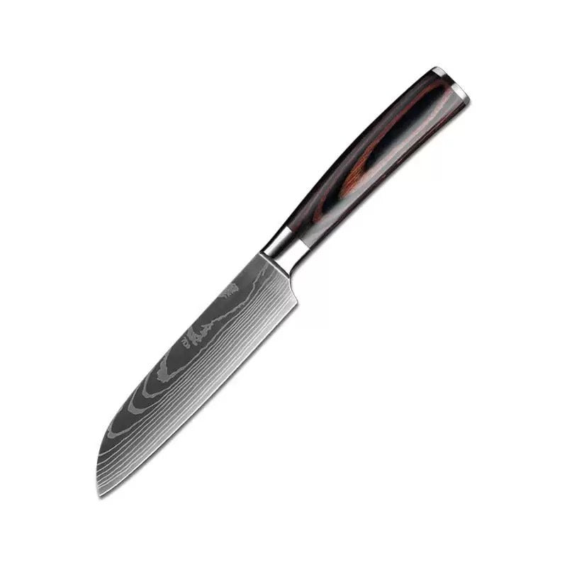 Premium Damascus Style Chef Knife Set Stainless Steel Kitchen Knives
