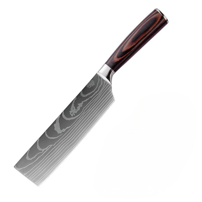 Premium Damascus Style Chef Knife Set Stainless Steel Kitchen Knives