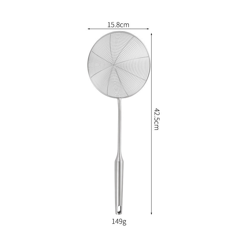 Heavy-Duty Stainless Steel Spider Strainer for Frying, Noodles & Kitchen Cooking
