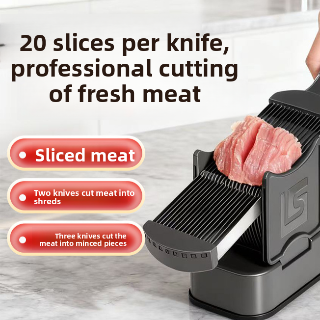 Manual Meat Slicer & Shredder Stainless Steel, No Electricity