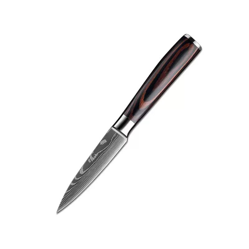 Premium Damascus Style Chef Knife Set Stainless Steel Kitchen Knives