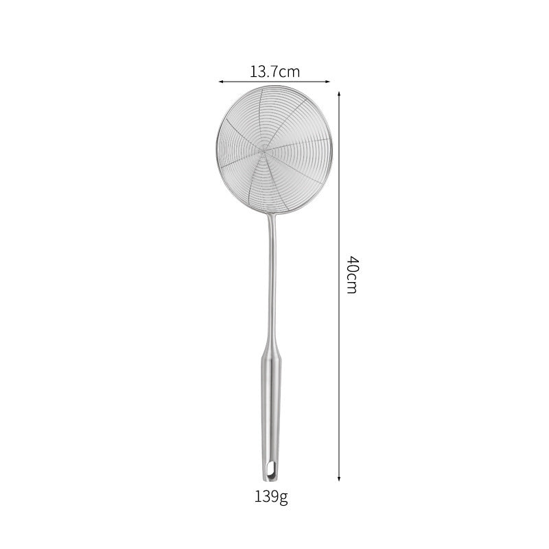 Heavy-Duty Stainless Steel Spider Strainer for Frying, Noodles & Kitchen Cooking