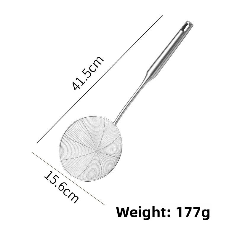 Heavy-Duty Stainless Steel Spider Strainer for Frying, Noodles & Kitchen Cooking