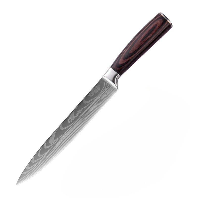 Premium Damascus Style Chef Knife Set Stainless Steel Kitchen Knives