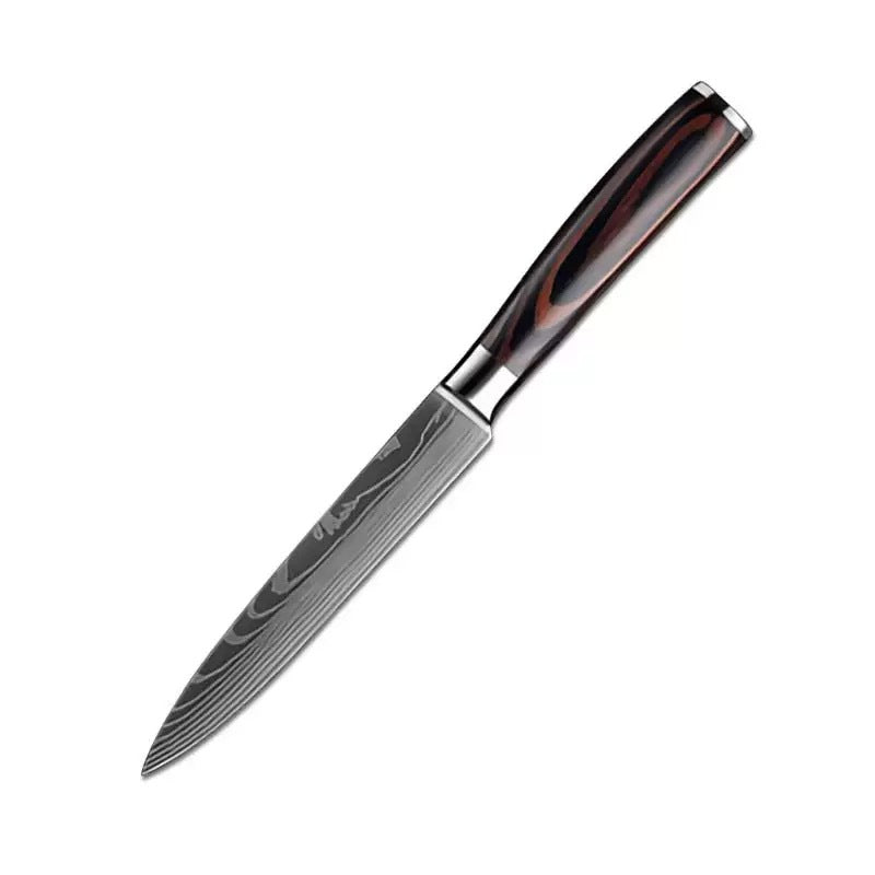 Premium Damascus Style Chef Knife Set Stainless Steel Kitchen Knives