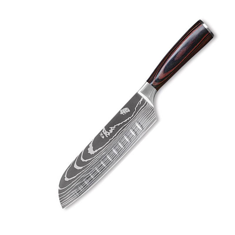 Premium Damascus Style Chef Knife Set Stainless Steel Kitchen Knives