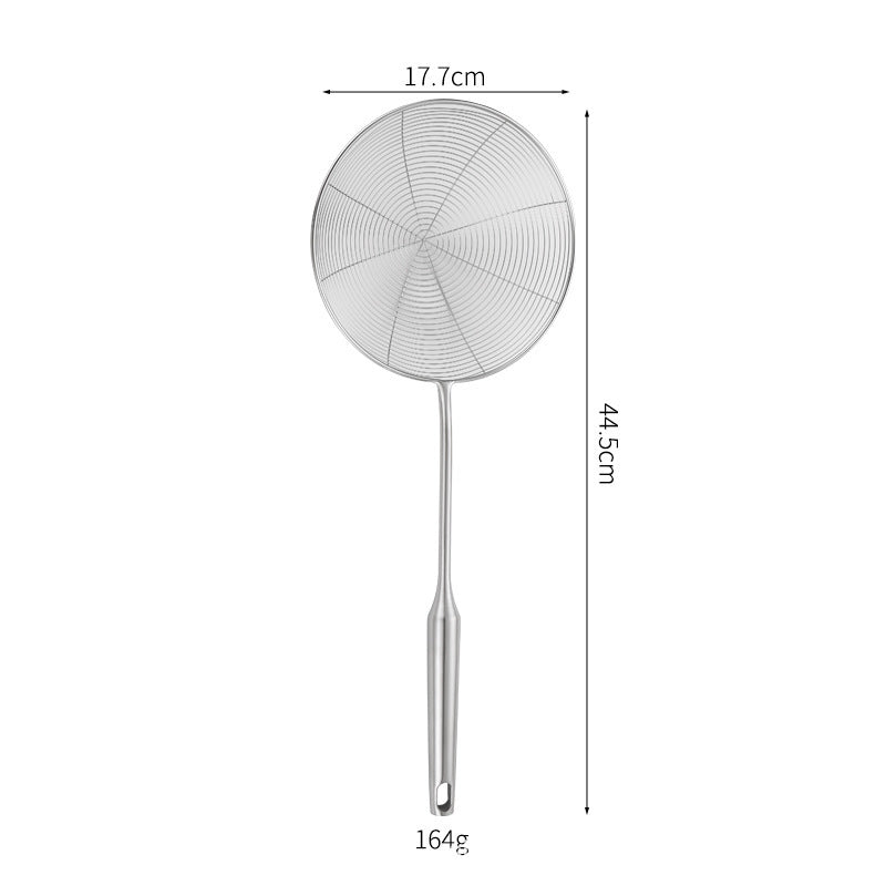 Heavy-Duty Stainless Steel Spider Strainer for Frying, Noodles & Kitchen Cooking