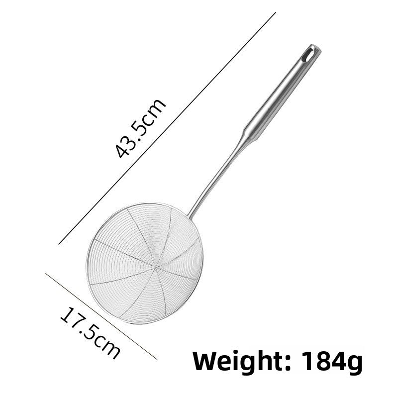 Heavy-Duty Stainless Steel Spider Strainer for Frying, Noodles & Kitchen Cooking