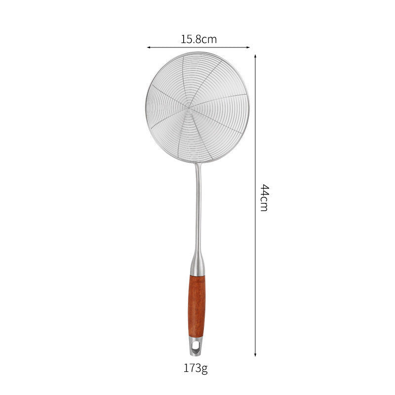 Heavy-Duty Stainless Steel Spider Strainer for Frying, Noodles & Kitchen Cooking
