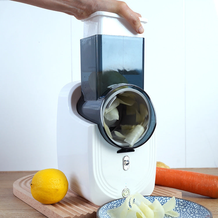 Multi-Function Electric Vegetable Cutter & Slicer ? Rechargeable, 5-in-1 Kitchen Chopper